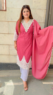 Shariya Pompom Mirror Three Piece Suit