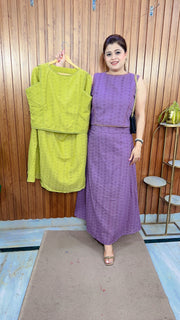 Premium Cotton Hakoba Skirt Set