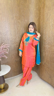 Zari-e-Sunehri  farshi Suit set