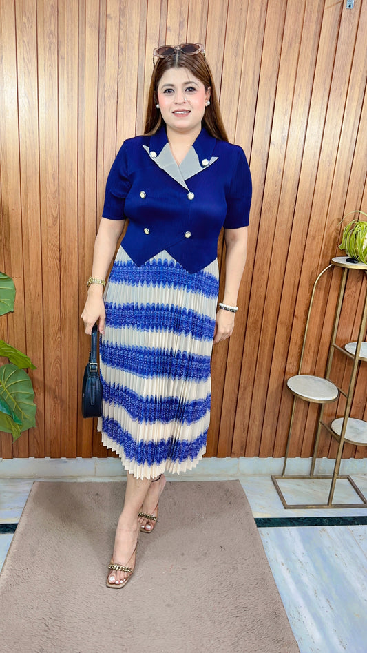 Classy Korean Button Dress