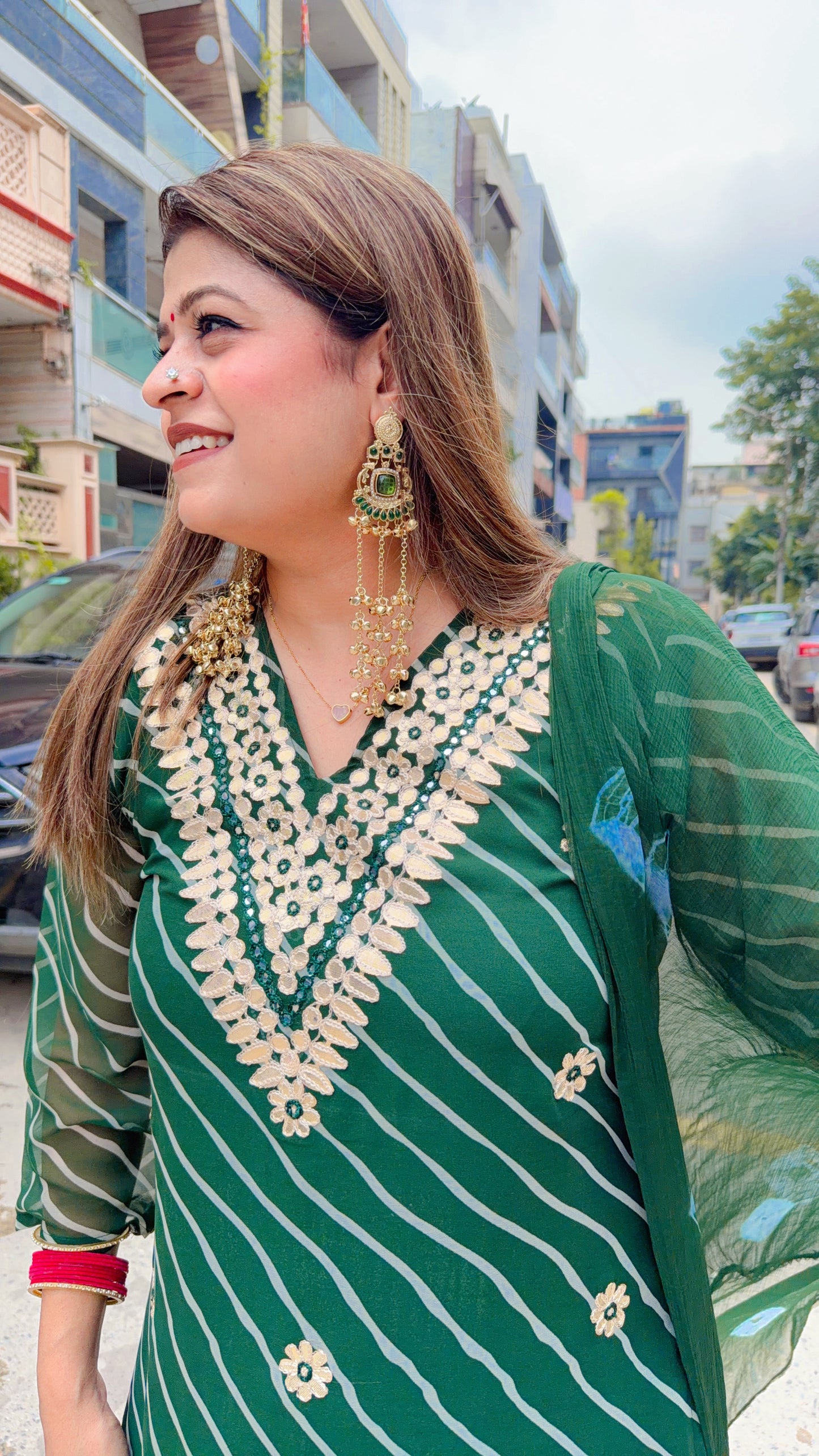 Lehariya Gota Patti Three Piece Suit