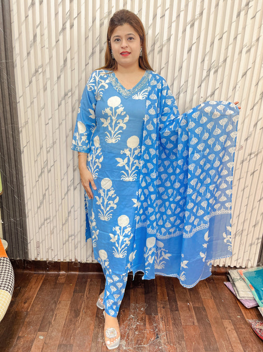 Jaipuri Pure Cotton Suits