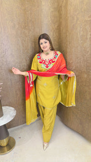 Shahi Farshi Three Piece Suit set