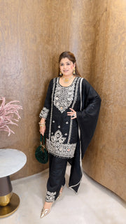 Raj Rani Mirror Work Suit set