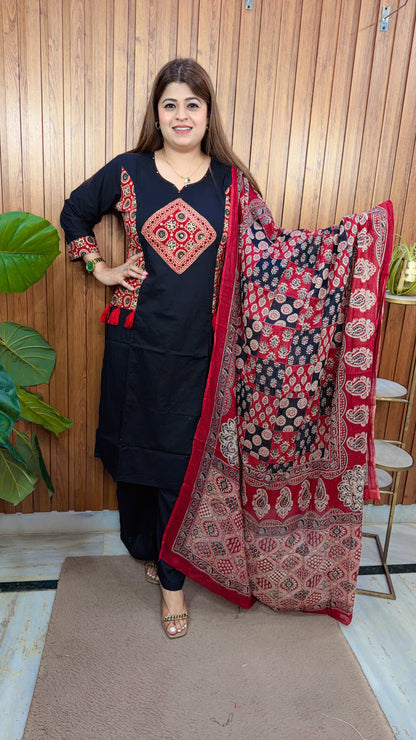 Jaipuri Dabu print Cotton suit