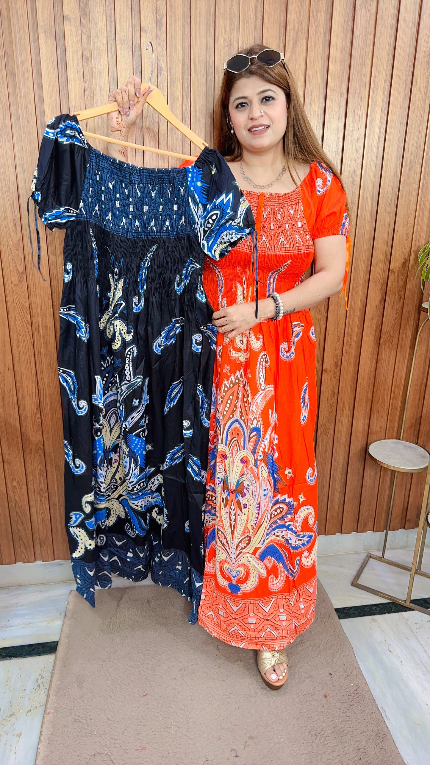 Cotton Printed Bobbin Dress
