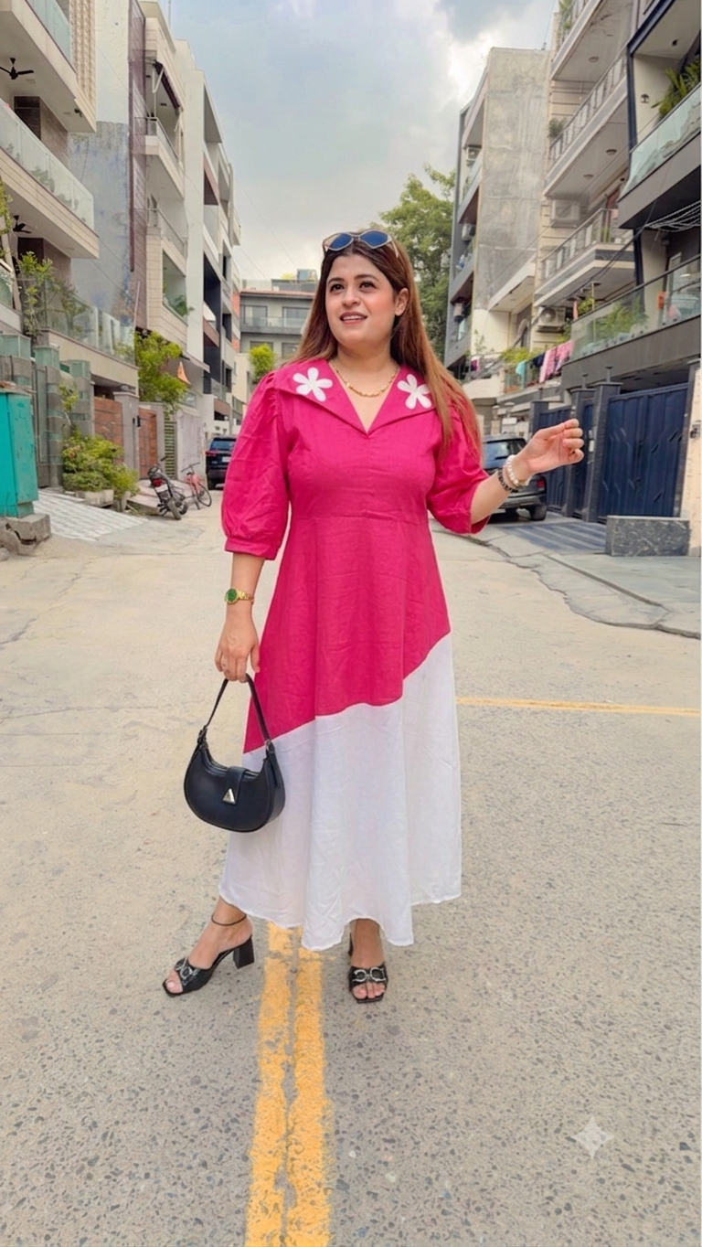 Bloom Flower A-Line Dress