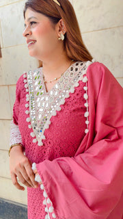 Shariya Pompom Mirror Three Piece Suit
