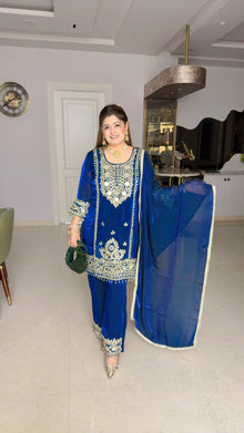 Peacock blue