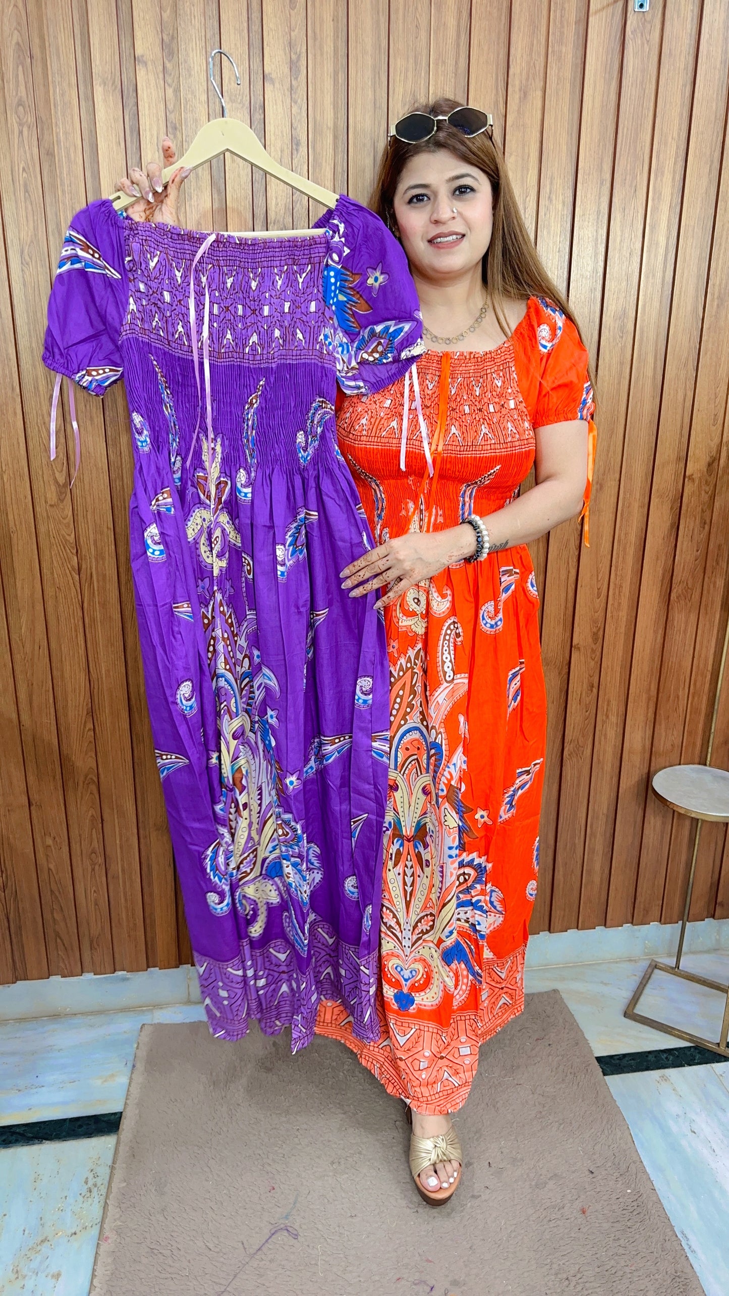Cotton Printed Bobbin Dress