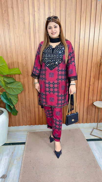 Raiha Pure Muslin Three Piece Suit