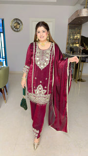 Raj Rani Mirror Work Suit set