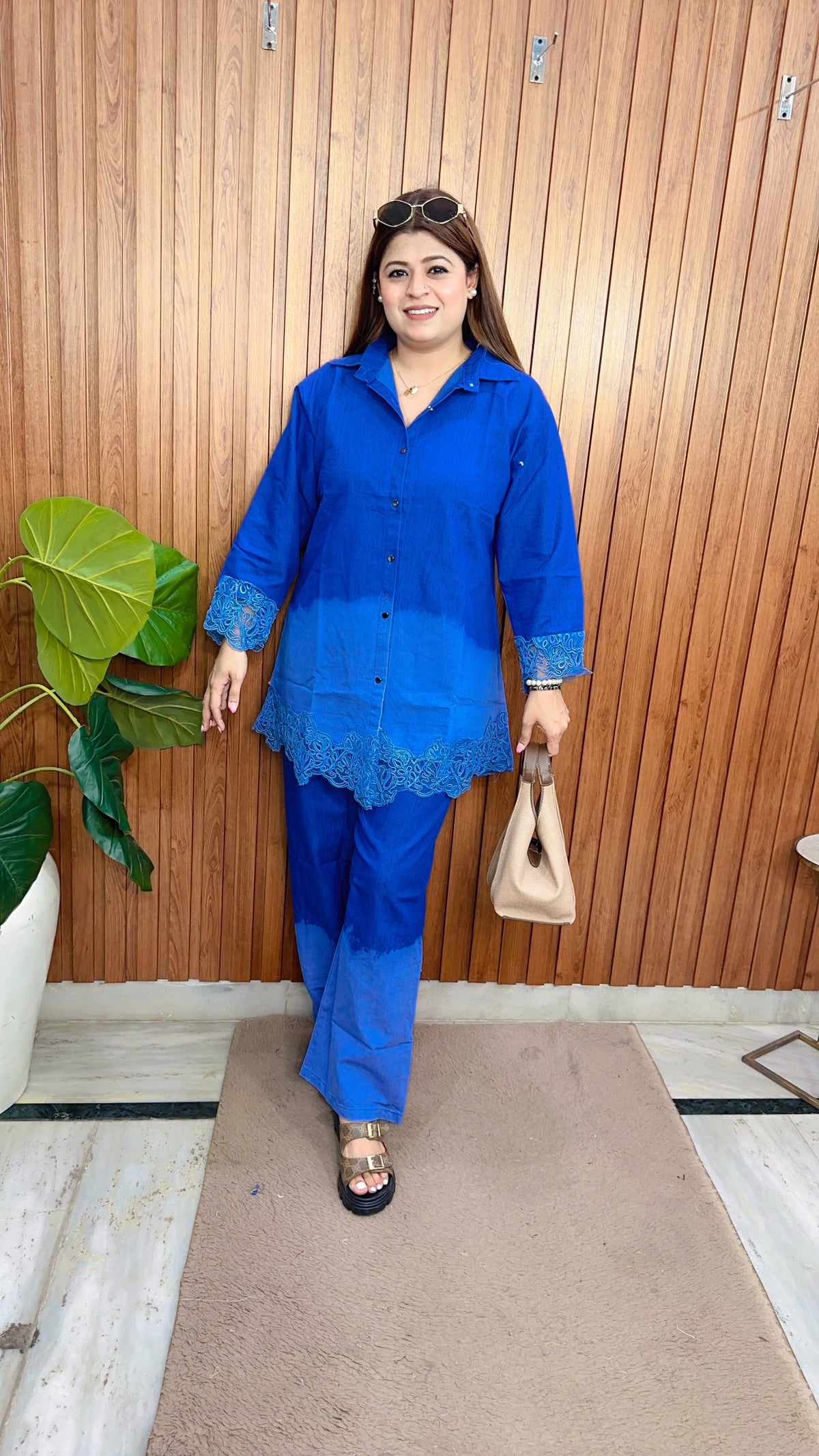 Daiva Denim Two Piece Coord set