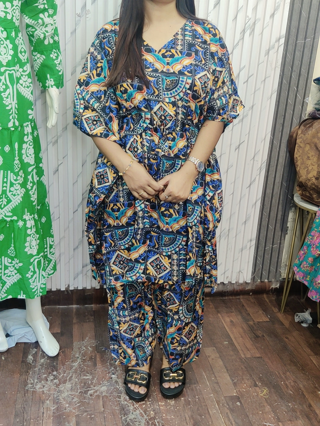 New printed kaftan sets