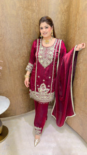 Raj Rani Mirror Work Suit set