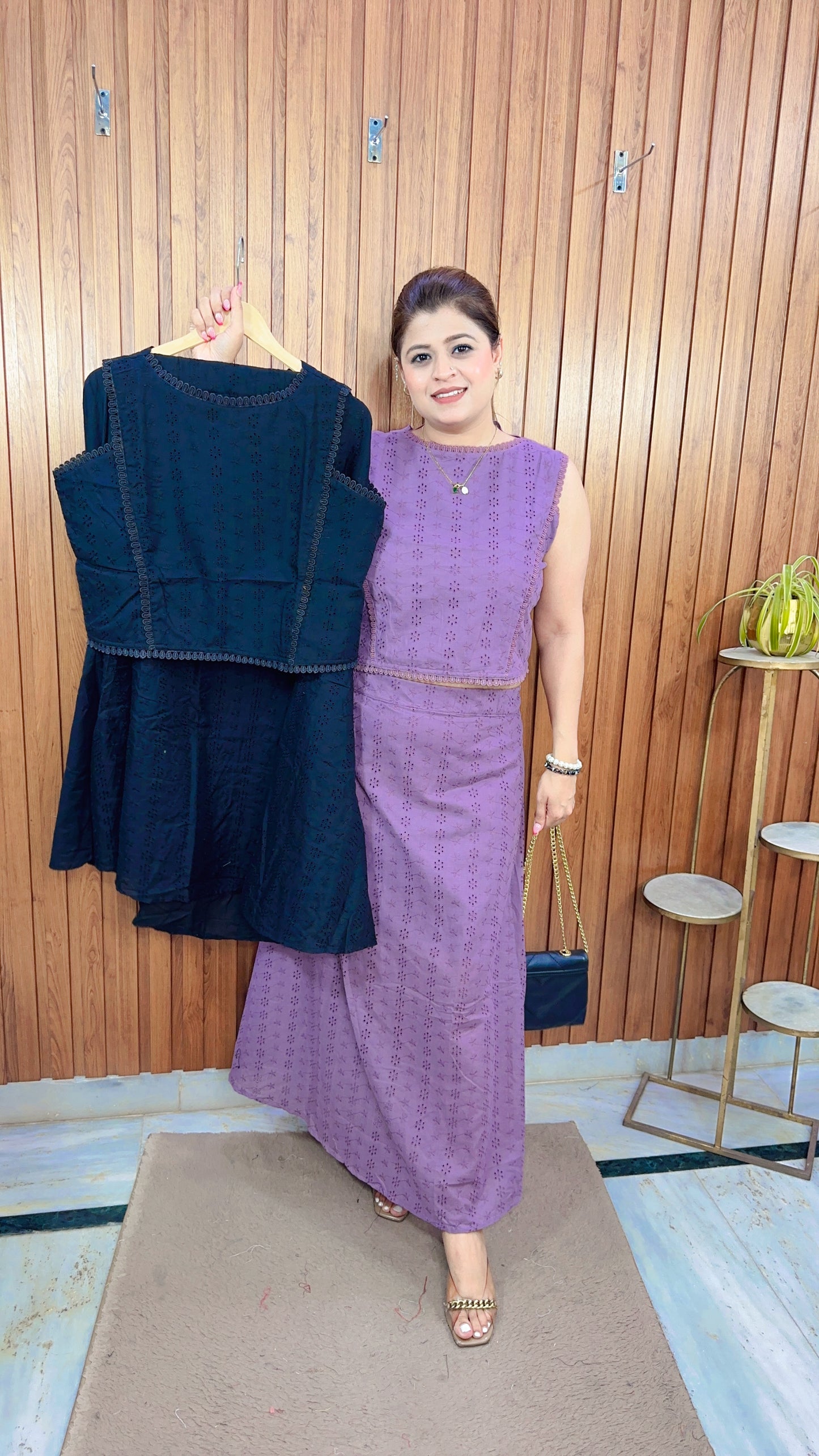Premium Cotton Hakoba Skirt Set