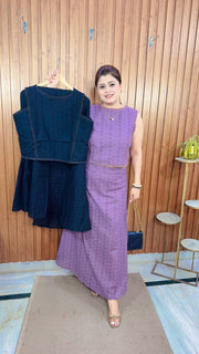 Premium Cotton Hakoba Skirt Set