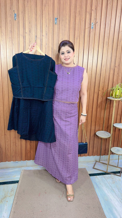 Premium Cotton Hakoba Skirt Set