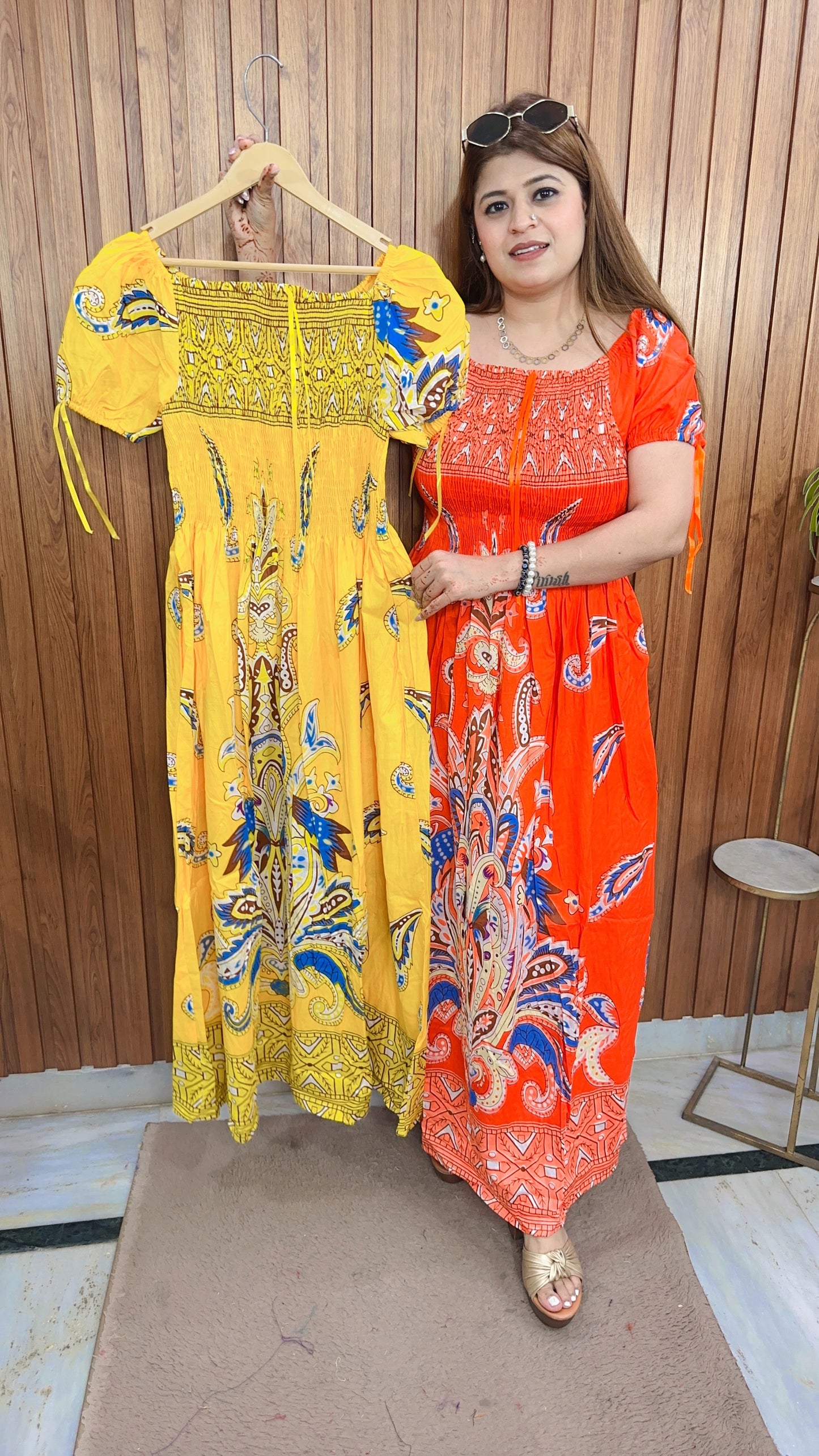 Cotton Printed Bobbin Dress