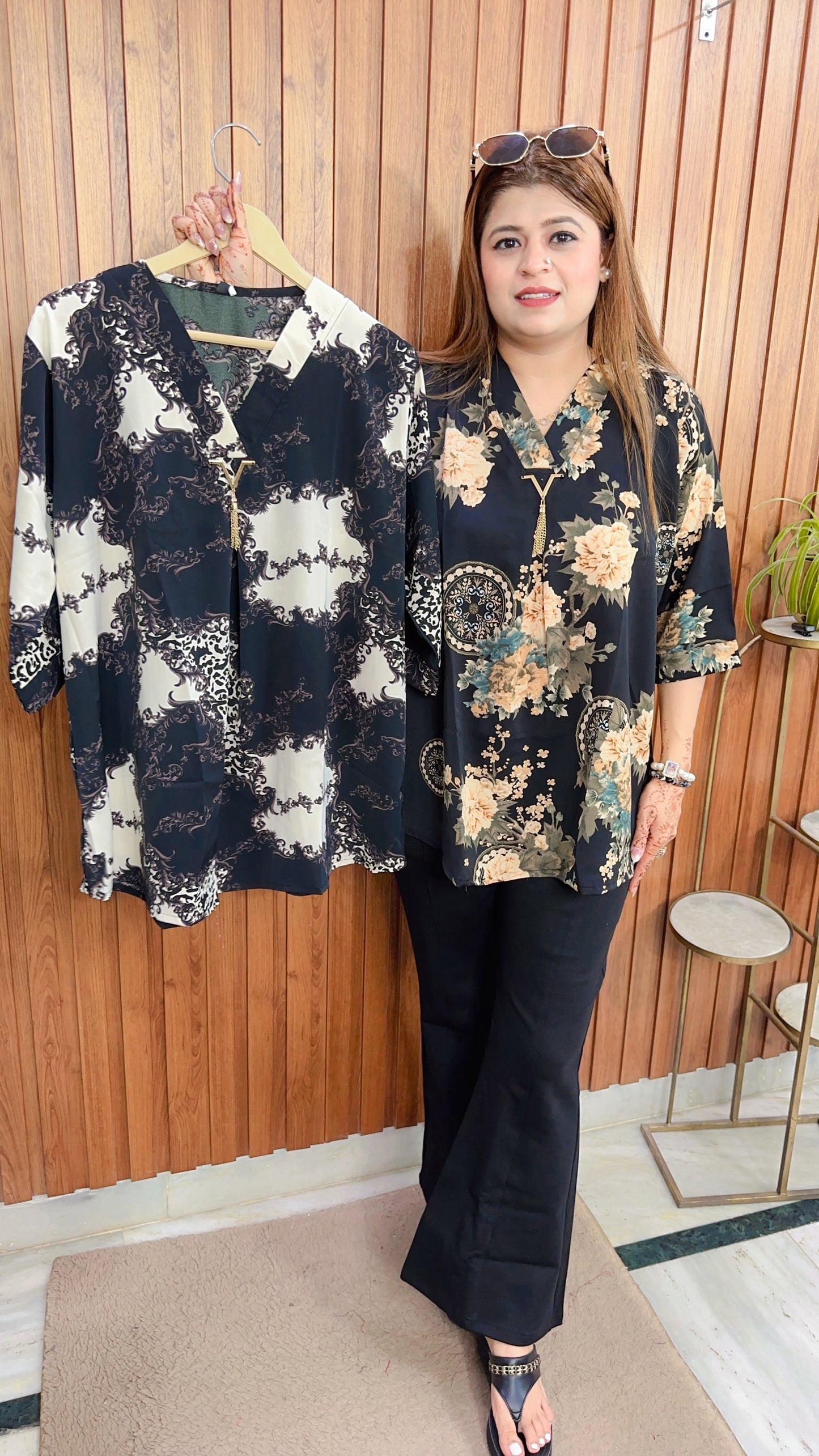 Pure Crepe Floral Top