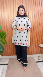 Sahiva Farshi polka Three Piece Suit
