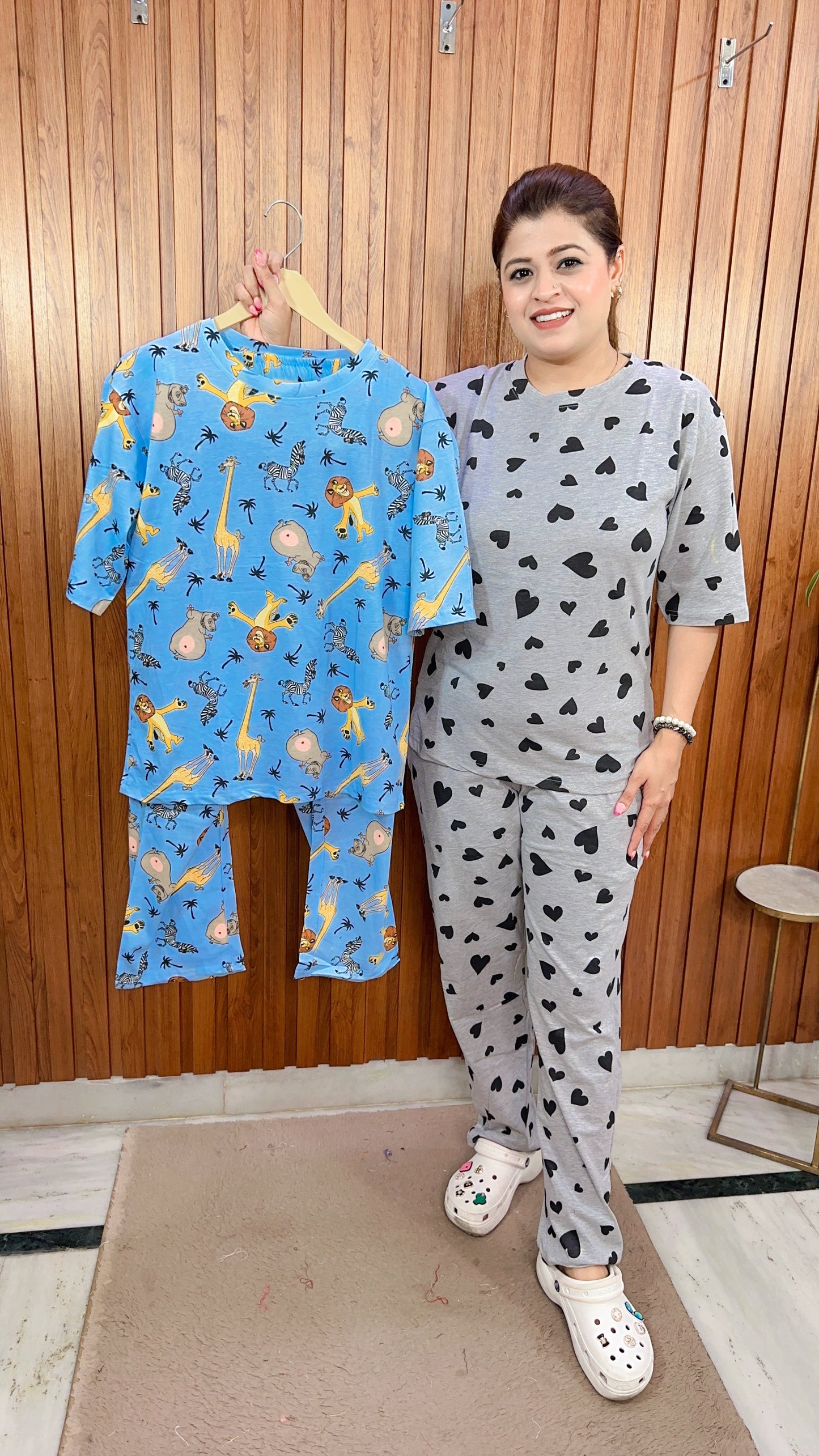 New Printed Hosiery Night suit