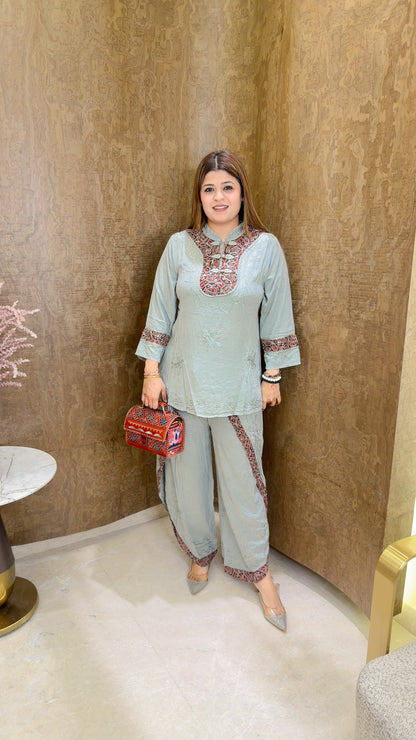 New Marble dhoti cotton coord set