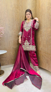 Raj Rani Mirror Work Suit set