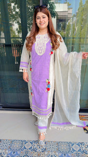 Lakhina Premium Schifli Cotton Suit