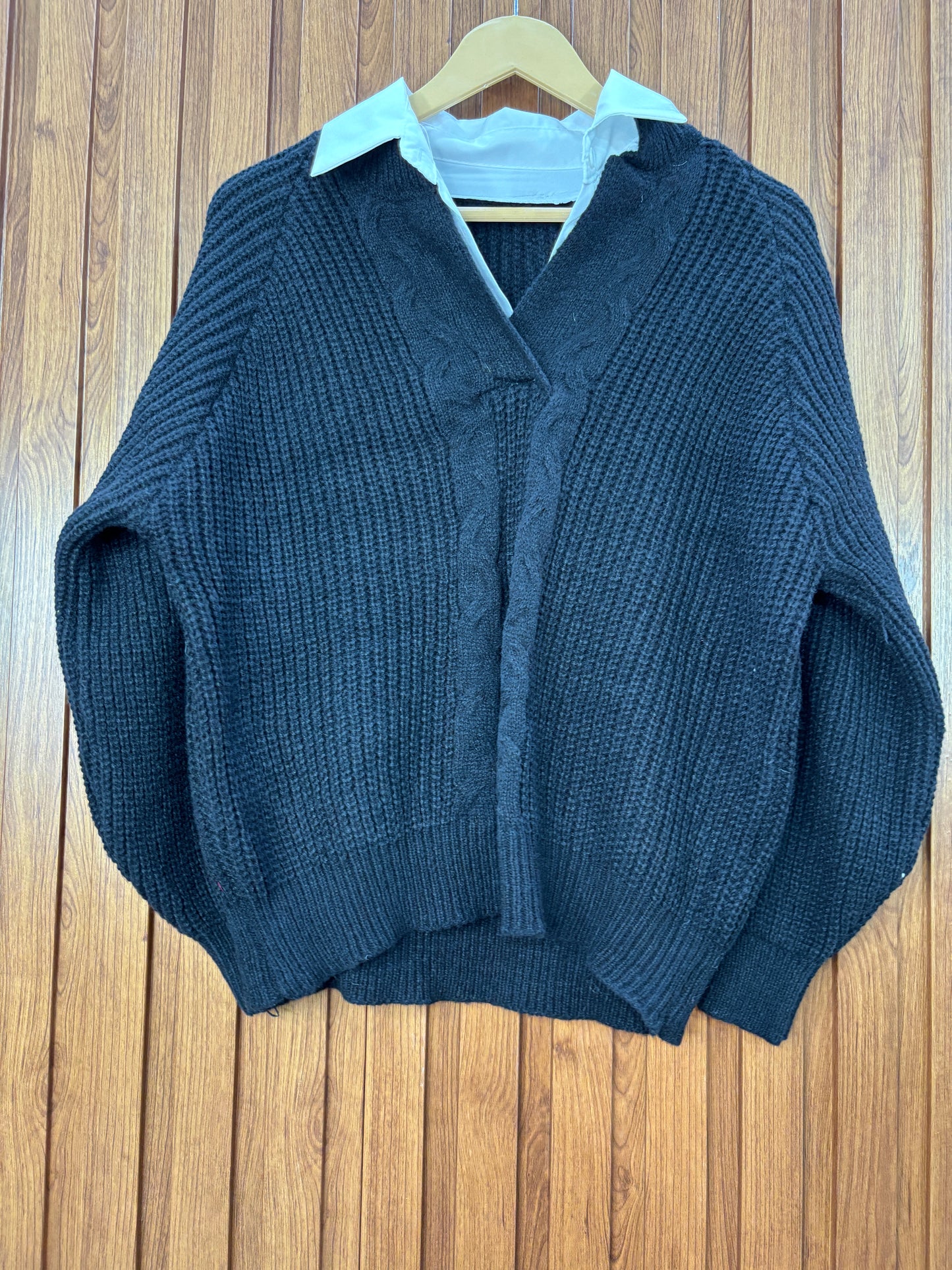 Cozy Collar knitted sweater Top