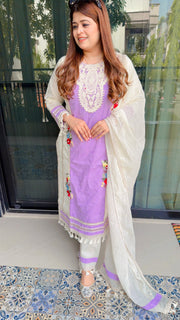 Lakhina Premium Schifli Cotton Suit
