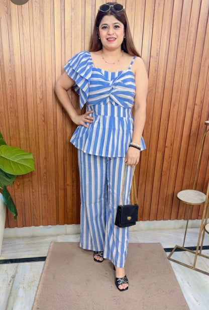 Wide Stripes Two Piece Coord Set