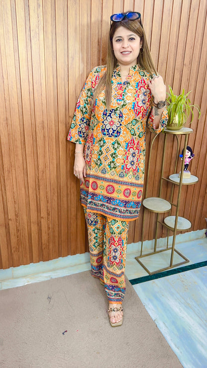 Cotton Block Printed Coord set