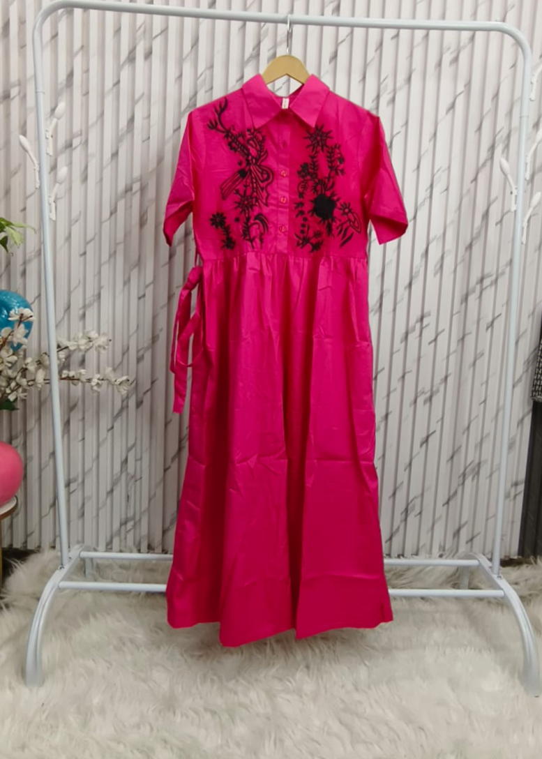 Embroidery Long Frock Dress