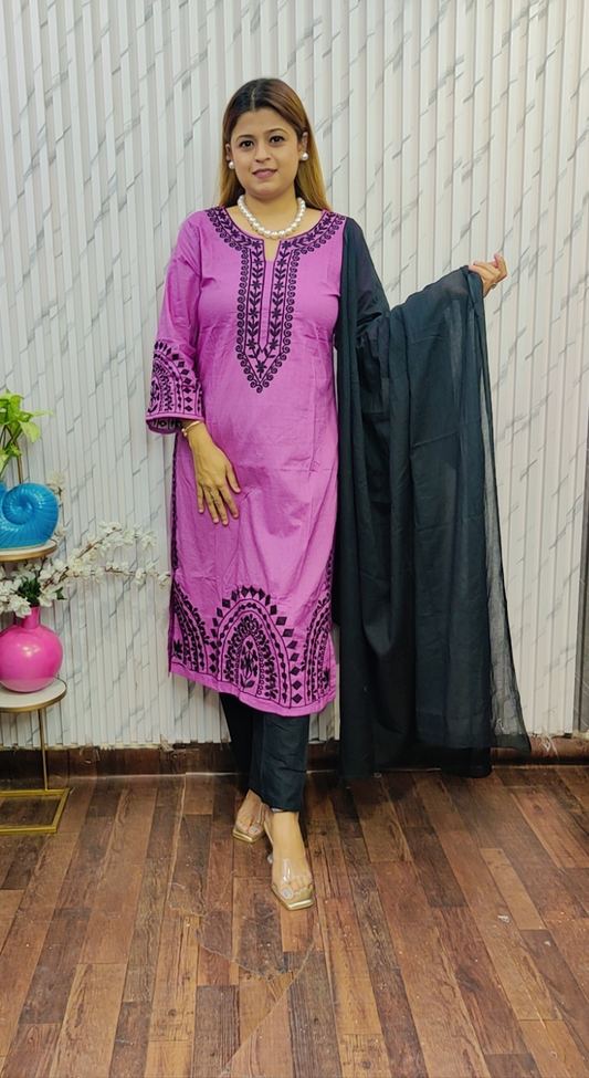 Rose gold Kurti Set