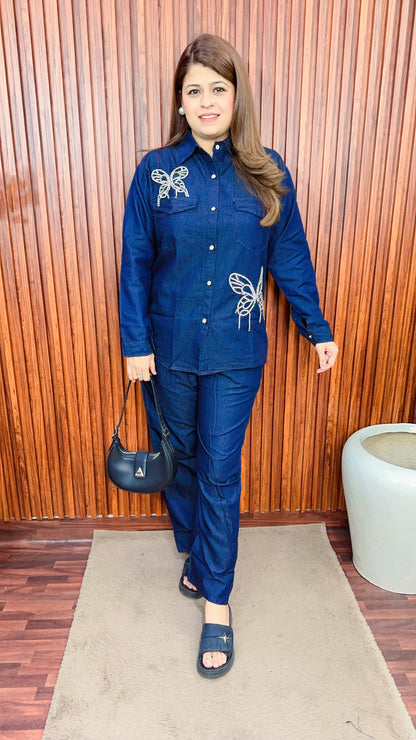 Butterfly 🦋 Servoski Denim coord set
