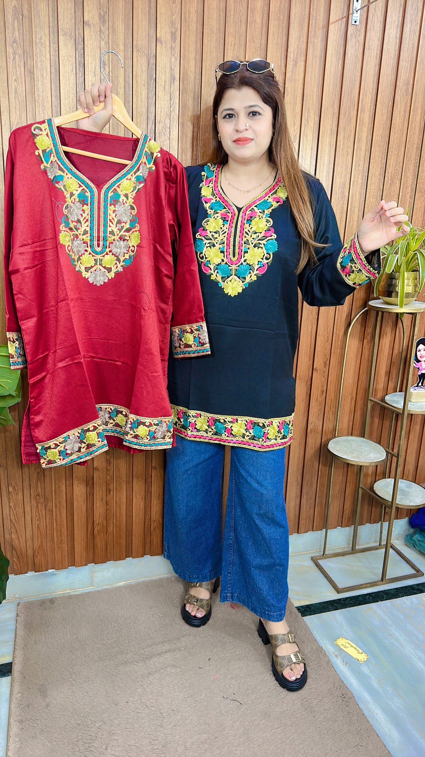 Kashmiri Phiran short Kurti