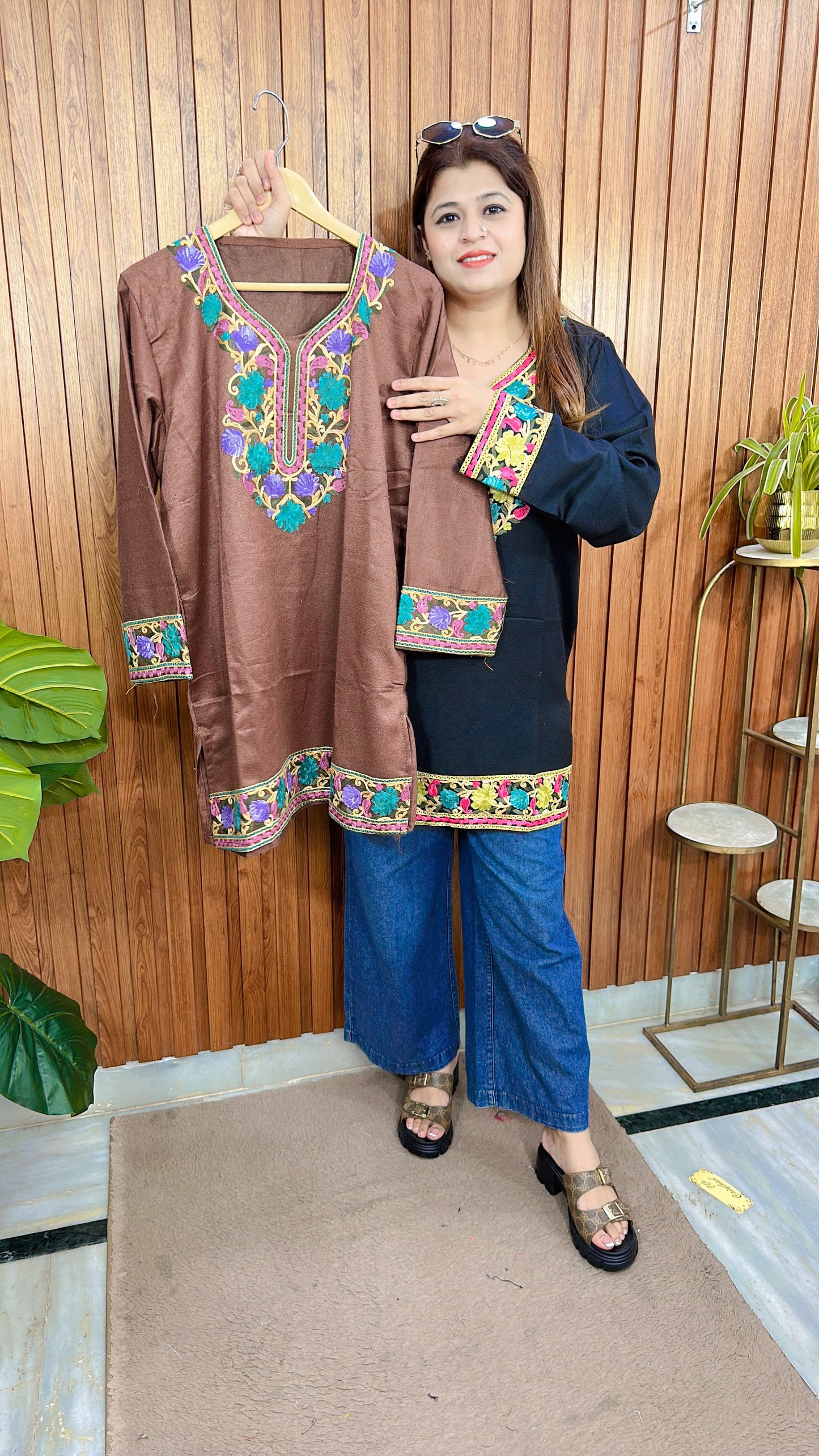 Kashmiri Phiran short Kurti