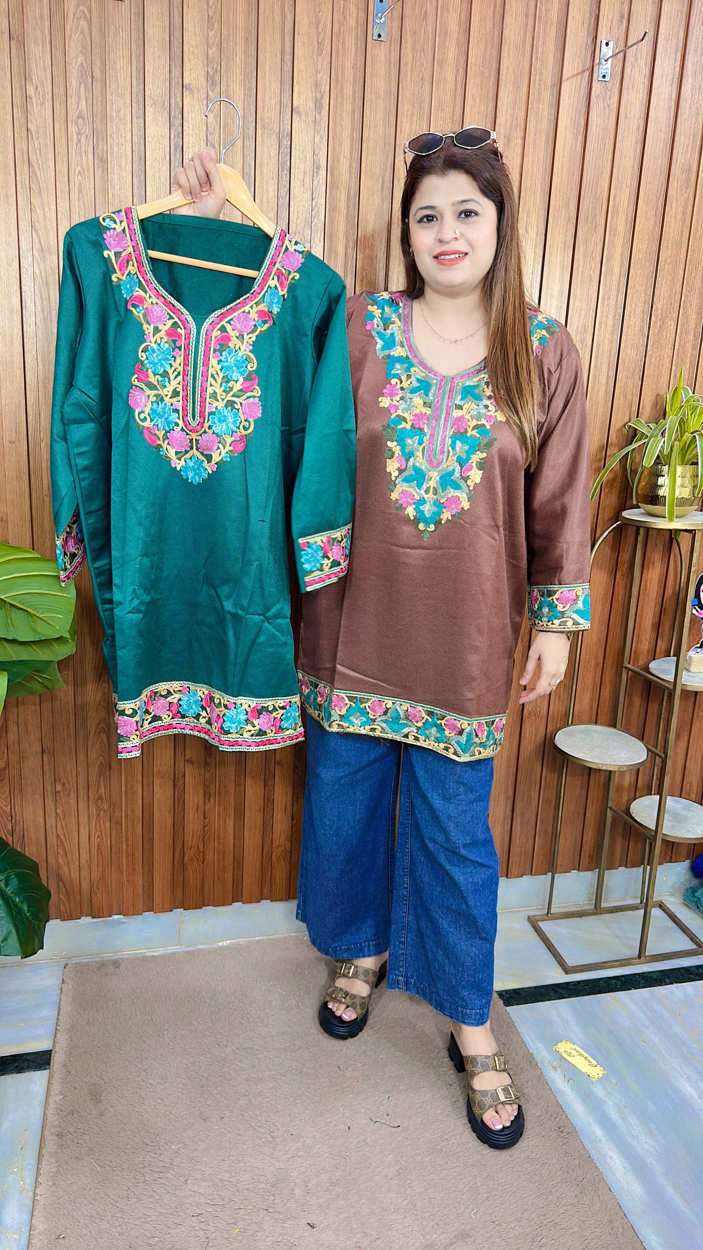 Kashmiri Phiran short Kurti