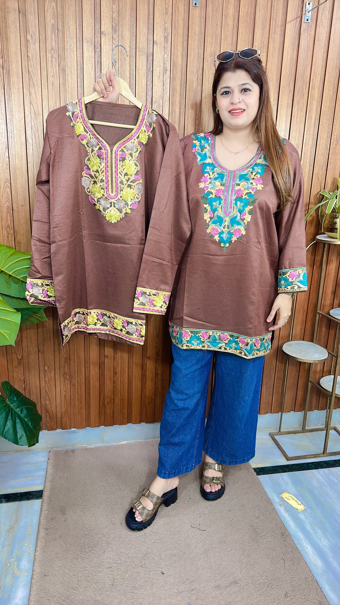 Kashmiri Phiran short Kurti