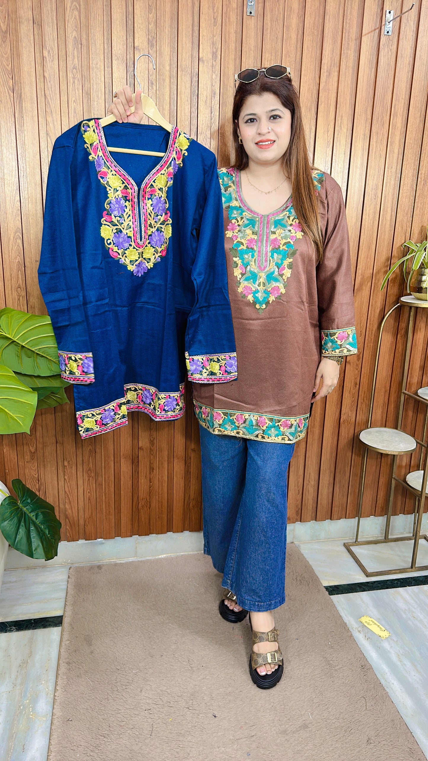 Kashmiri Phiran short Kurti
