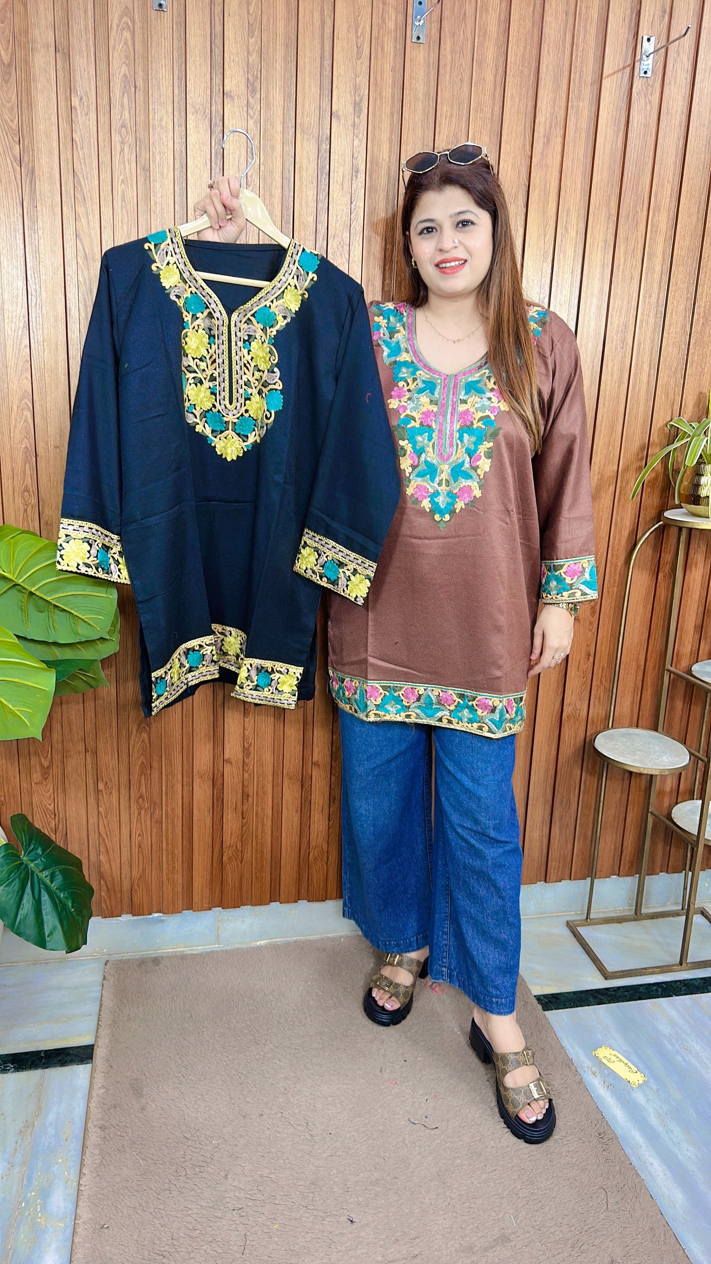 Kashmiri Phiran short Kurti
