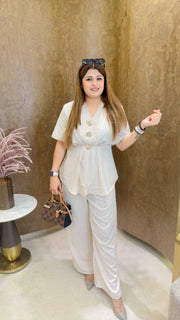 Premium classy brooch coord set