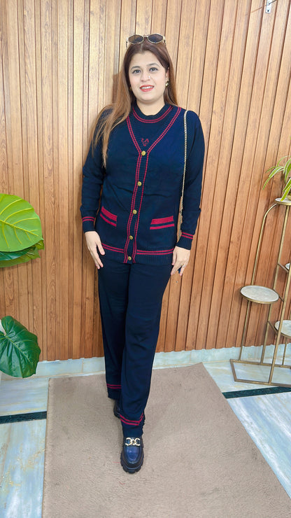 Classy Knitted Three Piece Coord set