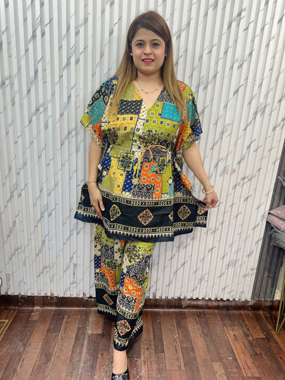 New printed kaftan sets