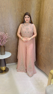 Party wear three piece sharara set
