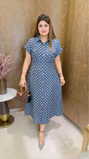 Small Polka Dot dress with belt
