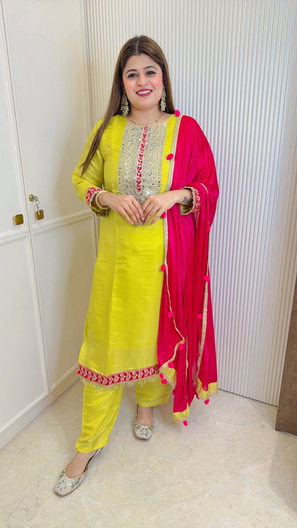 Kohinoor Shimmer Cotton Suit