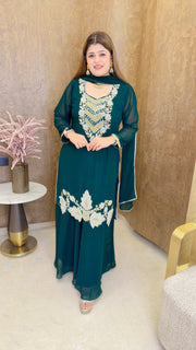 Heavy Party wear sharara suit  set