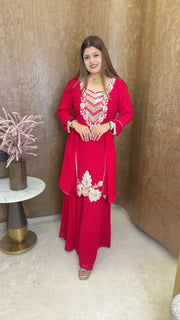 Heavy Party wear sharara suit  set